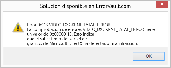 Fix VIDEO_DXGKRNL_FATAL_ERROR (Error Error 0x113)