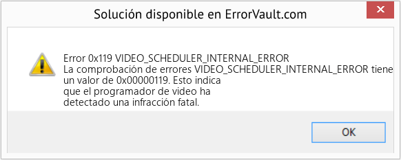 Fix VIDEO_SCHEDULER_INTERNAL_ERROR (Error Error 0x119)