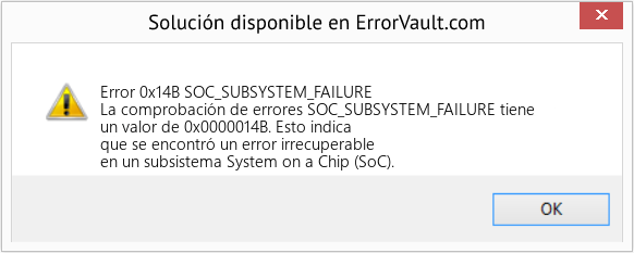 Fix SOC_SUBSYSTEM_FAILURE (Error Error 0x14B)