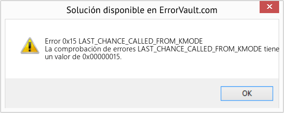 Fix LAST_CHANCE_CALLED_FROM_KMODE (Error Error 0x15)