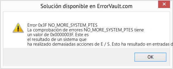 Fix NO_MORE_SYSTEM_PTES (Error Error 0x3F)