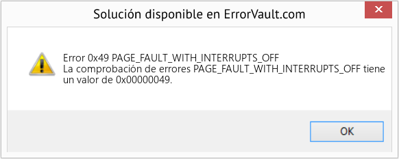 Fix PAGE_FAULT_WITH_INTERRUPTS_OFF (Error Error 0x49)