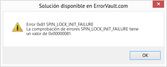 Fix SPIN_LOCK_INIT_FAILURE (Error Error 0x81)