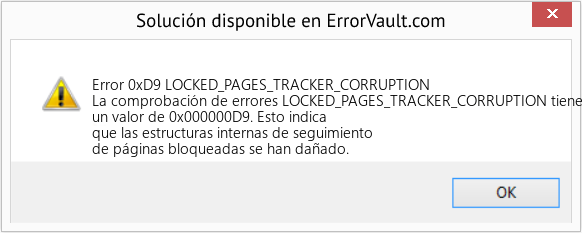 Fix LOCKED_PAGES_TRACKER_CORRUPTION (Error Error 0xD9)