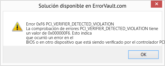 Fix PCI_VERIFIER_DETECTED_VIOLATION (Error Error 0xF6)