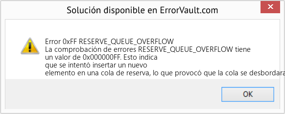 Fix RESERVE_QUEUE_OVERFLOW (Error Error 0xFF)