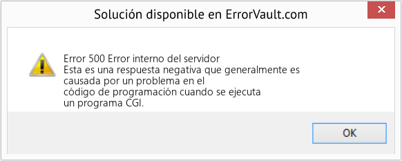 Reparar Error interno del servidor (Error Error 500)