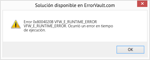 Fix VFW_E_RUNTIME_ERROR (Error Code 0x8004020B)