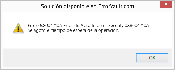 Fix Error de Avira Internet Security 0X8004210A (Error Code 0x8004210A)