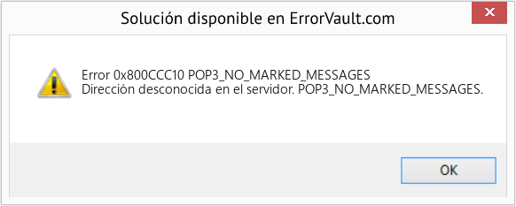 Fix POP3_NO_MARKED_MESSAGES (Error Code 0x800CCC10)