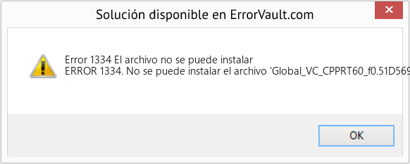Fix El archivo no se puede instalar (Error Code 1334)