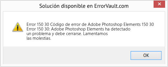 Descargar la herramienta de reparación de errores <?php echo $number; ?> (Código de error de Adobe Photoshop Elements 150 30) Fix Código de error de Adobe Photoshop Elements 150 30 (Error Code 150 30)