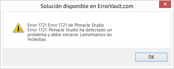 Fix Error 1721 de Pinnacle Studio (Error Code 1721)