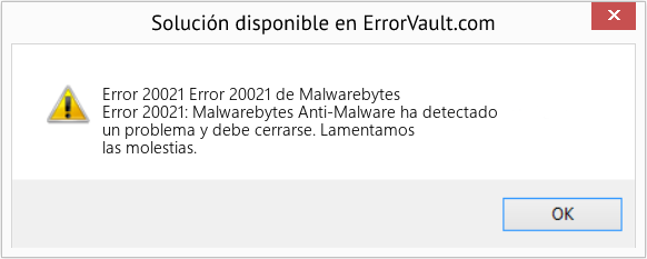Fix Error 20021 de Malwarebytes (Error Code 20021)