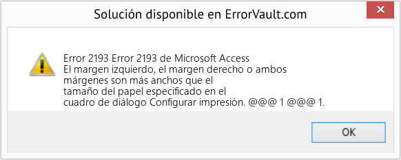 Fix Error 2193 de Microsoft Access (Error Code 2193)