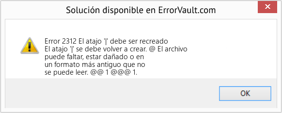 Fix El atajo '|' debe ser recreado (Error Code 2312)