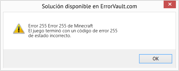 Fix Error 255 de Minecraft (Error Code 255)