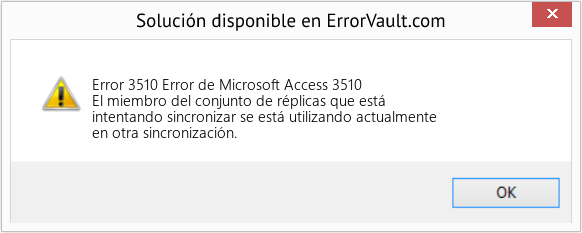 Fix Error de Microsoft Access 3510 (Error Code 3510)
