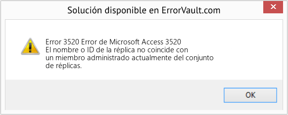 Fix Error de Microsoft Access 3520 (Error Code 3520)