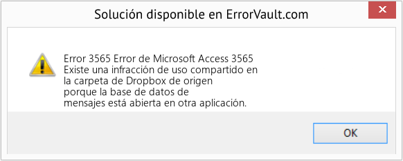 Fix Error de Microsoft Access 3565 (Error Code 3565)