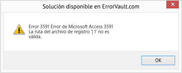 Fix Error de Microsoft Access 3591 (Error Code 3591)