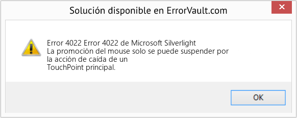 Fix Error 4022 de Microsoft Silverlight (Error Code 4022)