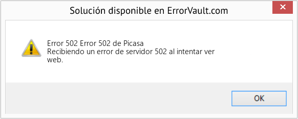 Fix Error 502 de Picasa (Error Code 502)