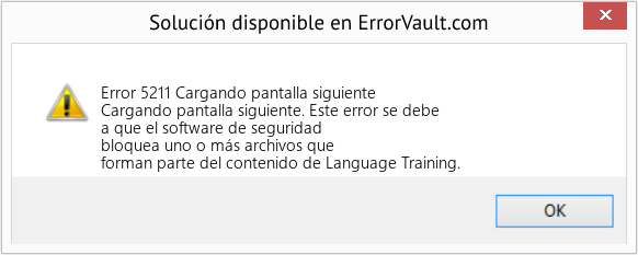 Fix Cargando pantalla siguiente (Error Code 5211)