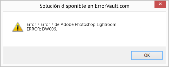 Fix Error 7 de Adobe Photoshop Lightroom (Error Code 7)