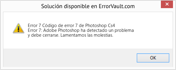 Fix Código de error 7 de Photoshop Cs4 (Error Code 7)