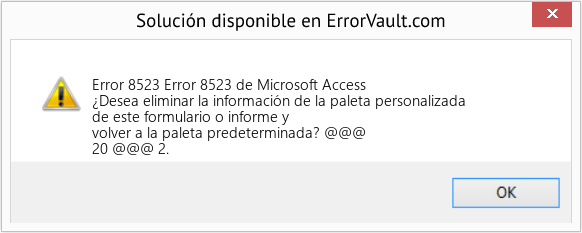 Fix Error 8523 de Microsoft Access (Error Code 8523)