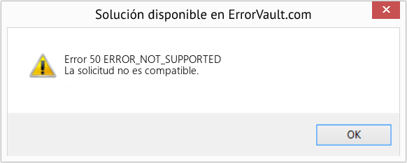 Fix ERROR_NOT_SUPPORTED (Error Error 50)