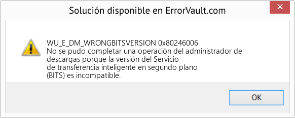 Fix 0x80246006 (Error WU_E_DM_WRONGBITSVERSION)
