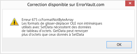 Fix ccFormatNotByteArray (Error Erreur 675)