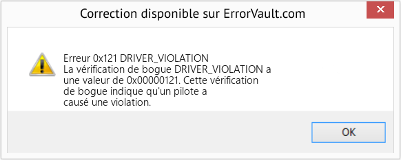 Fix DRIVER_VIOLATION (Error Erreur 0x121)