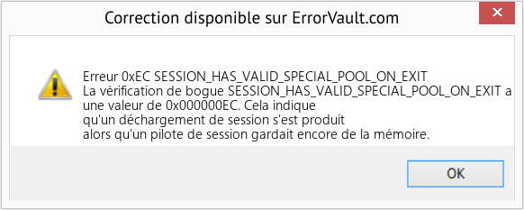 Fix SESSION_HAS_VALID_SPECIAL_POOL_ON_EXIT (Error Erreur 0xEC)