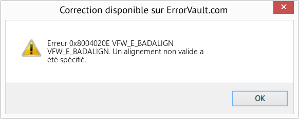 Fix VFW_E_BADALIGN (Error Erreur 0x8004020E)
