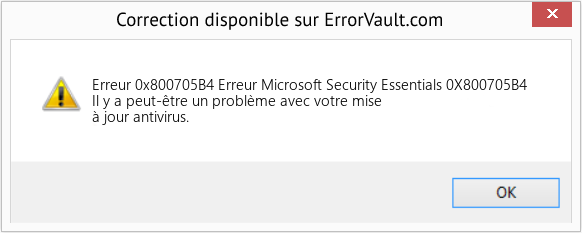 Fix Erreur Microsoft Security Essentials 0X800705B4 (Error Erreur 0x800705B4)