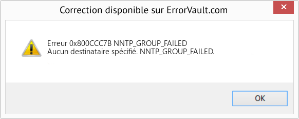 Fix NNTP_GROUP_FAILED (Error Erreur 0x800CCC7B)