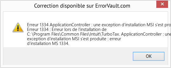 Fix ApplicationController : une exception d'installation MSI s'est produite : erreur d'installation MS 1334 (Error Erreur 1334)