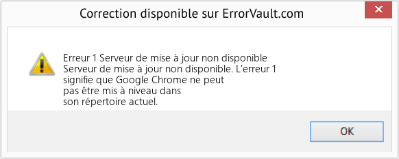 Download Error Erreur 1 (Serveur de mise à jour non disponible) Repair Tool Fix Serveur de mise à jour non disponible (Error Erreur 1)