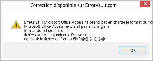 Fix Microsoft Office Access ne prend pas en charge le format du fichier « | » ou le fichier est trop volumineux (Error Erreur 2114)