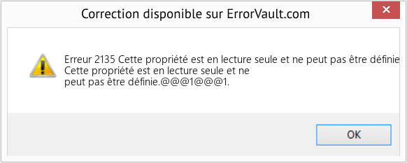 Fix Cette propriété est en lecture seule et ne peut pas être définie (Error Erreur 2135)