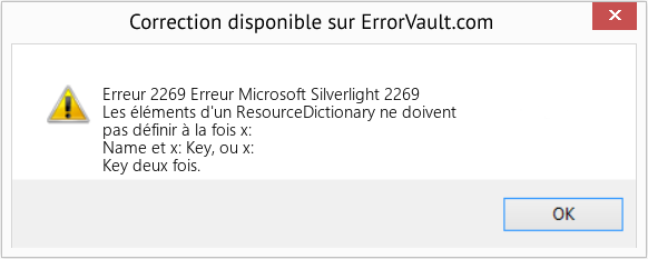 Download Error Erreur 2269 (Erreur Microsoft Silverlight 2269) Repair Tool Fix Erreur Microsoft Silverlight 2269 (Error Erreur 2269)