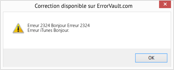 Fix Bonjour Erreur 2324 (Error Erreur 2324)