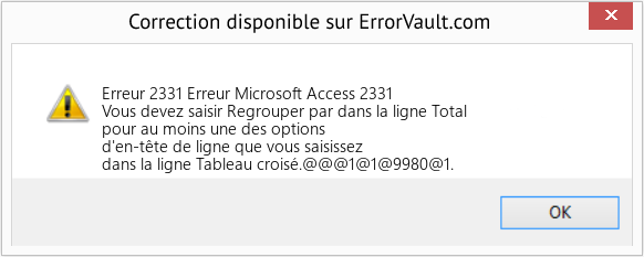 Download Error Erreur 2331 (Erreur Microsoft Access 2331) Repair Tool Fix Erreur Microsoft Access 2331 (Error Erreur 2331)