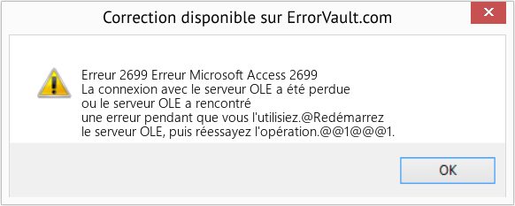 Download Error Erreur 2699 (Erreur Microsoft Access 2699) Repair Tool Fix Erreur Microsoft Access 2699 (Error Erreur 2699)