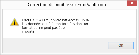 Download Error Erreur 31504 (Erreur Microsoft Access 31504) Repair Tool Fix Erreur Microsoft Access 31504 (Error Erreur 31504)