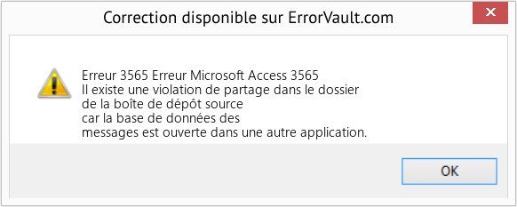 Download Error Erreur 3565 (Erreur Microsoft Access 3565) Repair Tool Fix Erreur Microsoft Access 3565 (Error Erreur 3565)