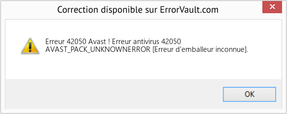 Fix Avast ! Erreur antivirus 42050 (Error Erreur 42050)